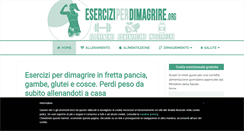 Desktop Screenshot of eserciziperdimagrire.org