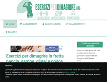 Tablet Screenshot of eserciziperdimagrire.org